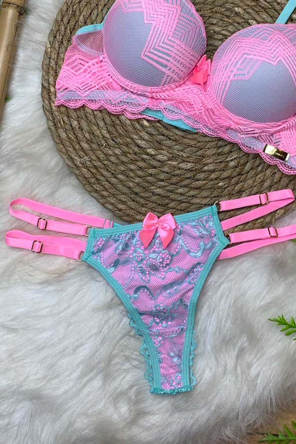 Mia Pink/Mint Panties