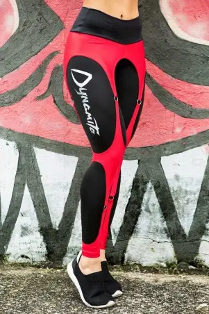 Legging Espartilho Dynamite Vermelho