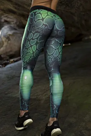 Reptilian Green Dynamite Legging