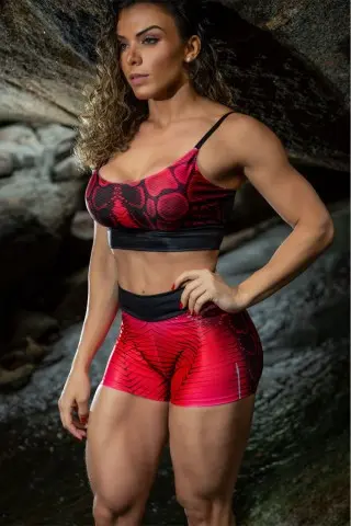 Top Dynamite Reptilian Vermelho Top Dynamite Reptilian Vermelho