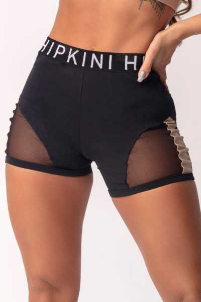 Hipkini Love Fitness Black Shorts with Elastic Waistband