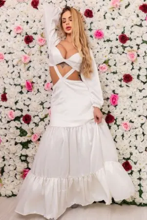 Vestido Chocolate Doce Jessie Off White