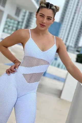 New Tela White Jumpsuit