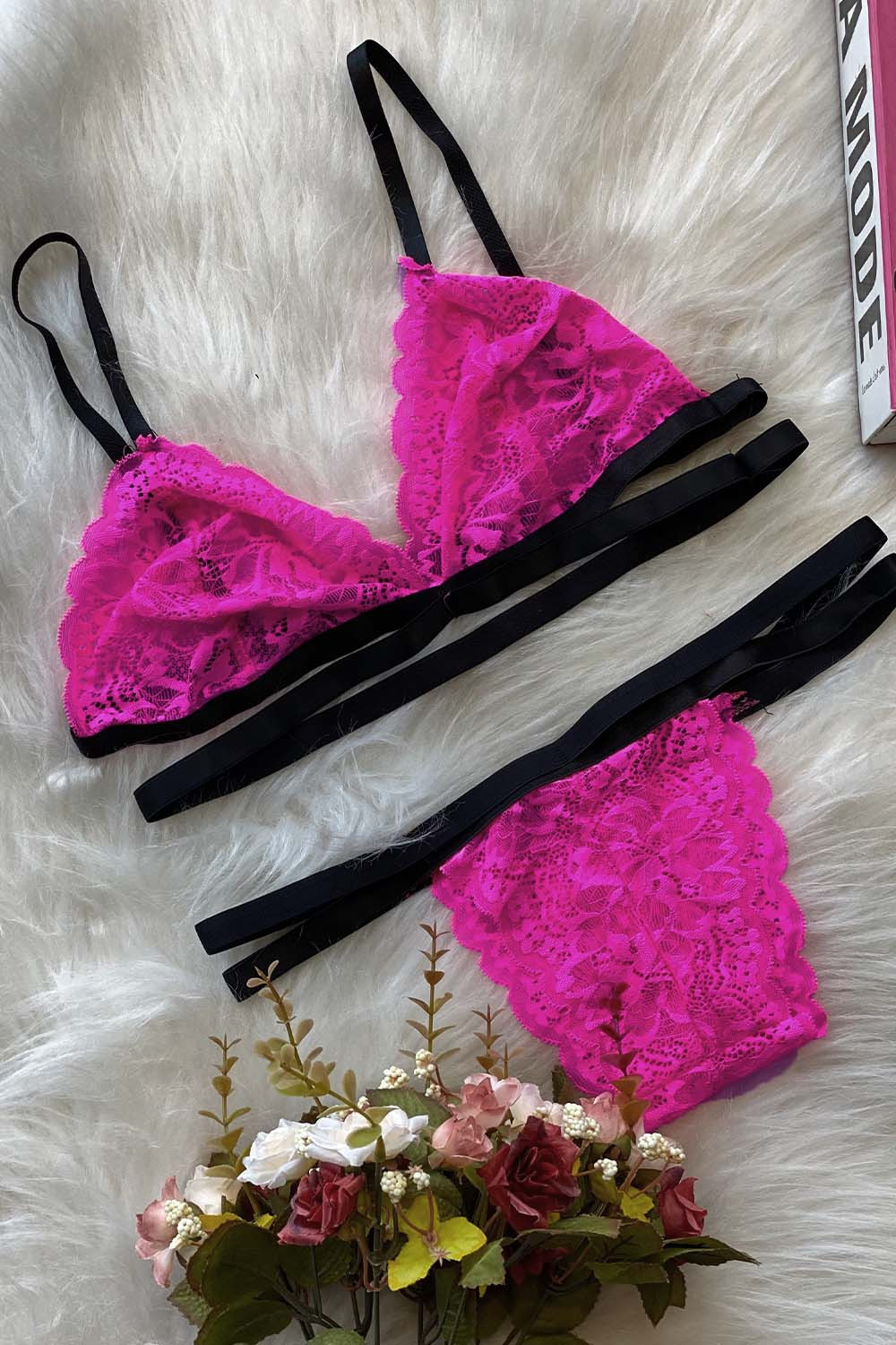 Pink Lace Set