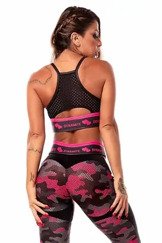 Top Dynamite Swimmer Camouflaged Pink