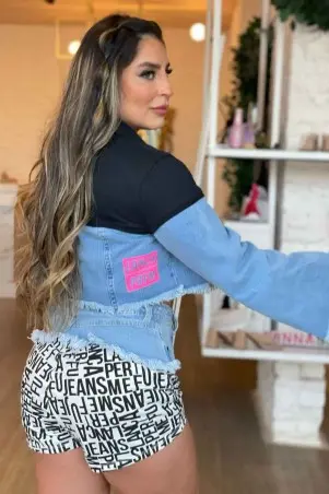 Shorts Jeans Lança Perfume Confort High