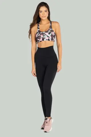 Legging Dussel Emana Cinza Power Legging Dussel Emana Cinza Power