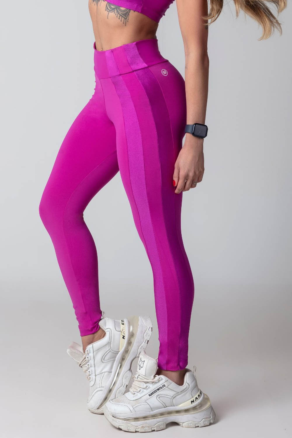 Grape Purple Blogger Fitness leggings with Cutouts