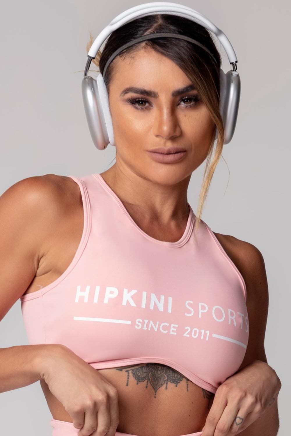 Pink Fitness SportsWear Top With Silk