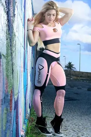 Quartz Black Dynamite League Belt Leggings