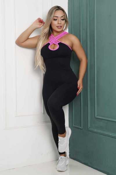 Pink Strapps Jumpsuit