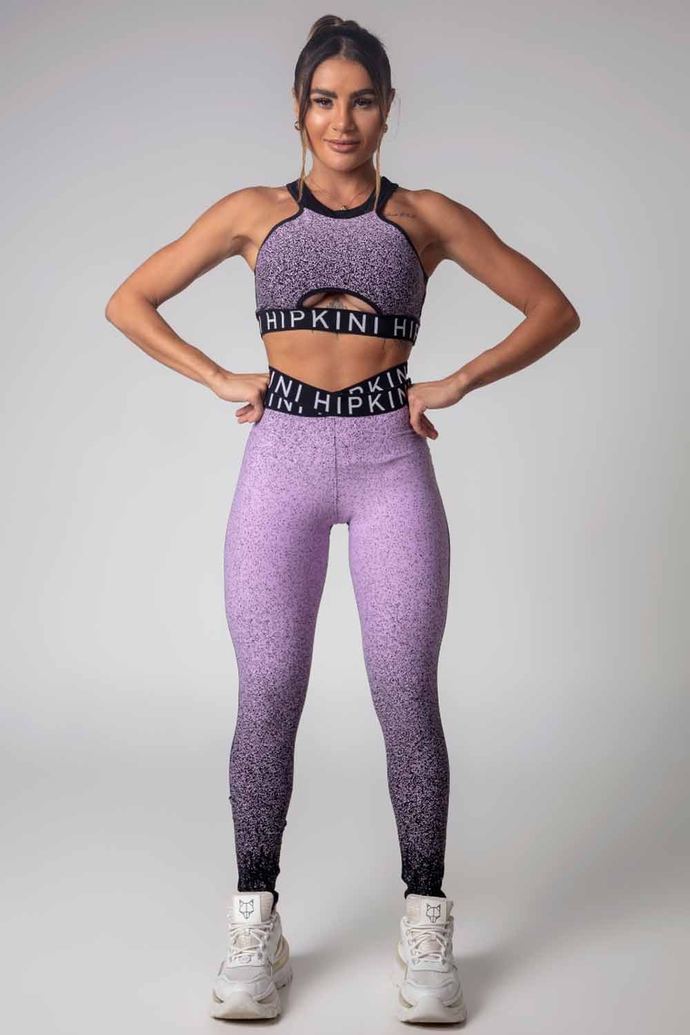 Gym Girl Legging Lilac with Elastic