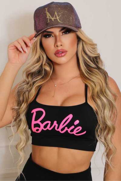 Black Barbie Straps Top