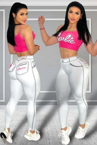 Legging Fake Jeans Barbie Donna Shape C/E