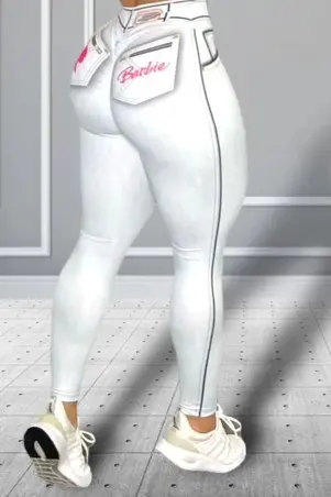 Legging Fake Jeans Barbie Donna Shape