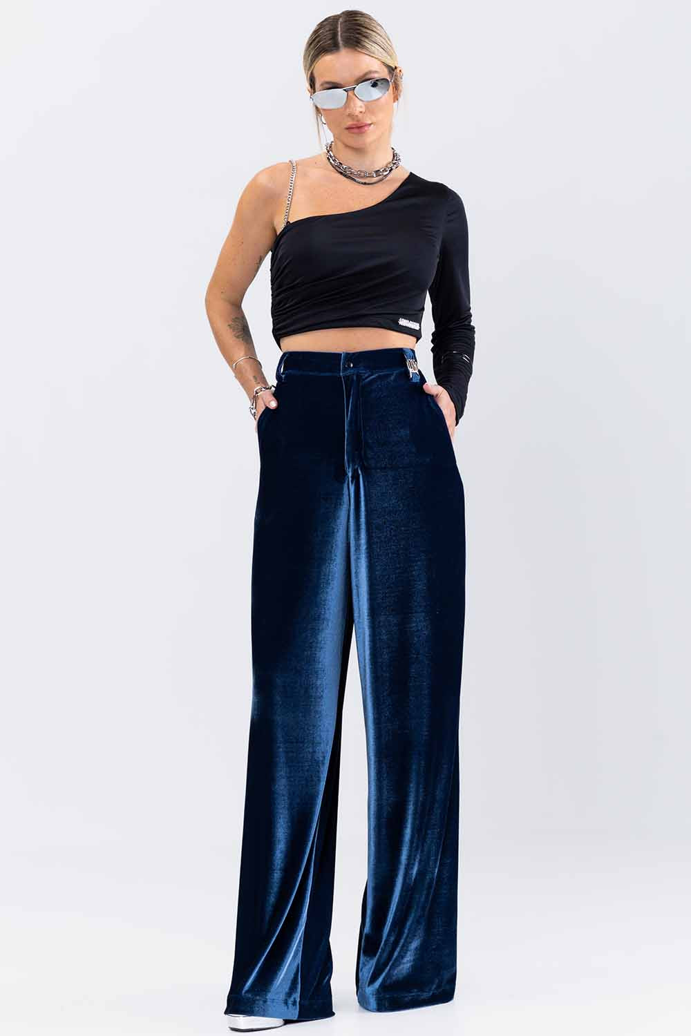 Dark Forest Printed Mesh Trousers