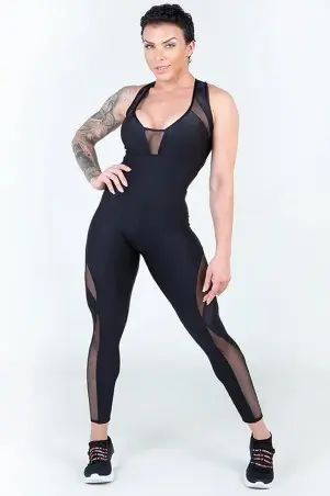 Macacão Vanity Tule Preto