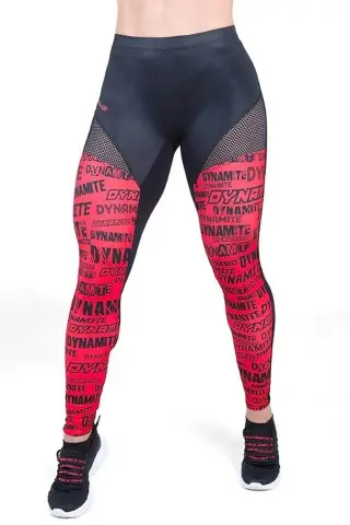 Legging Fitness Shadow Strike Preto Vermelho