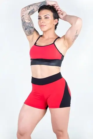 Short Fitness Red Hot Apple Booty Dynamite Short Fitness Red Hot Apple Booty Dynamite