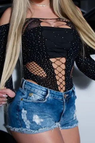 Black Dark Diamond Bodysuit