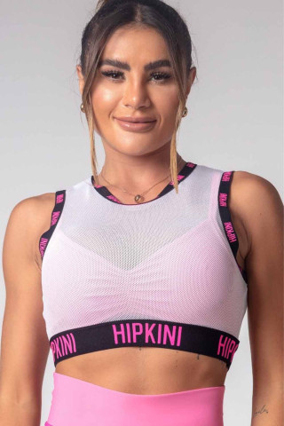 Top Gym Girl White on Canvas