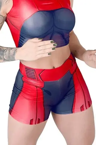 Short Fitness Dynamite Scarlet Blaze