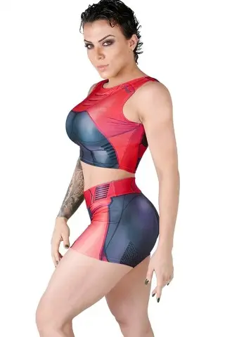 Scarlet Blaze Dynamite Fitness Shorts