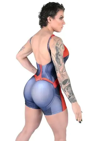 Macaquinho Fitness Dynamite Scarlet Blaze