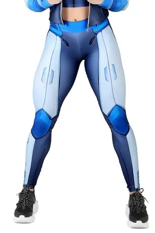 Legging Fitness Dynamite Holo Blue