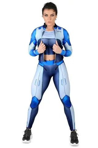 Dynamite Holo Blue Fitness Jacket