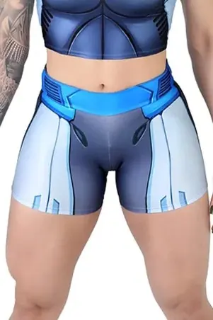 Short Fitness Dynamite Holo Blue