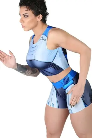 Short Fitness Dynamite Holo Blue Short Fitness Dynamite Holo Blue