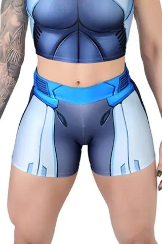 Short Fitness Dynamite Holo Blue Short Fitness Dynamite Holo Blue