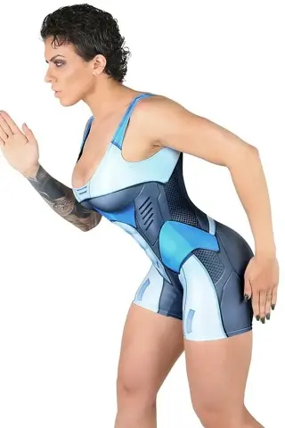 Macaquinho Fitness Dynamite Holo Blue Macaquinho Fitness Dynamite Holo Blue