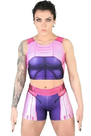 Robo Rose Dynamite Fitness Shorts