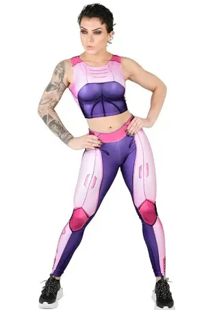 Robo Rose Dynamite Fitness Leggings