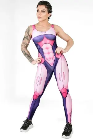 Fitness Jumpsuit Dynamite Robo Rose