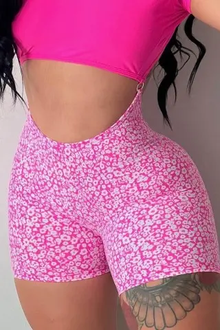 Pink Flora Audaces Romper W/U Pink Flora Audaces Romper W/U