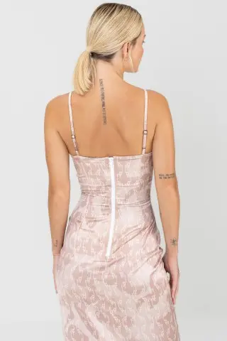 Elementary beige dress