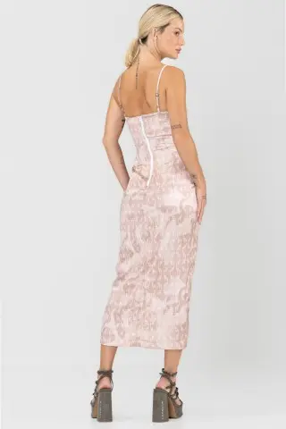 Elementary beige dress