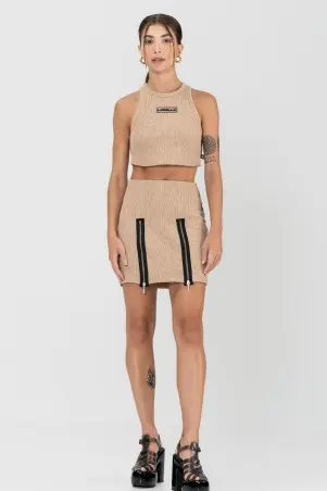 Cropped Cinnamon beige