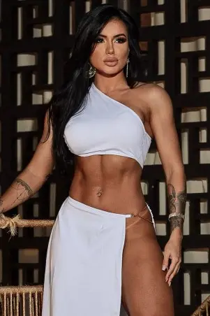 Conjunto Saia Lock Branco