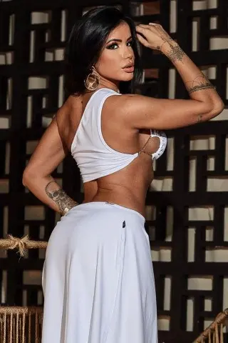 Conjunto Saia Lock Branco Conjunto Saia Lock Branco