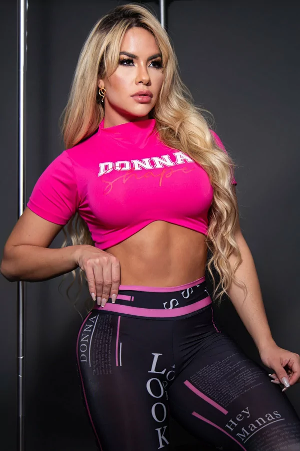 Pink Donna Shape Coat Top