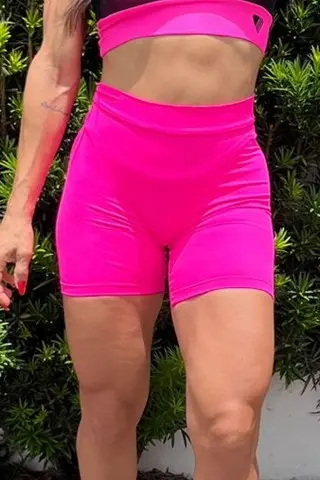 Pink Neon Push Up Shorts Pink Neon Push Up Shorts