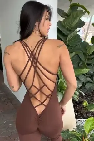 Mystic Shadow Brown Jumpsuit