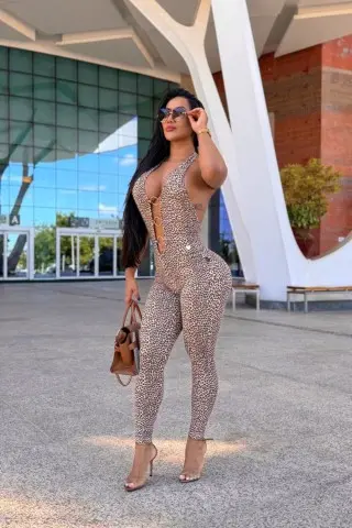 Jaguar jumpsuit with rings