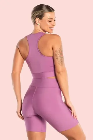 Shorts Basic Lilás Shorts Basic Lilás