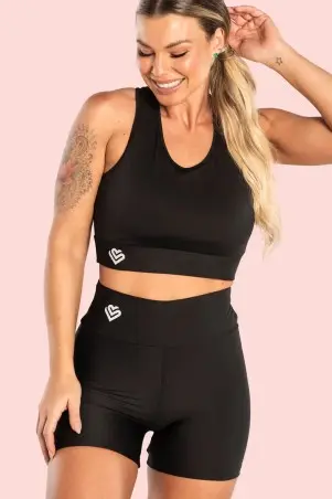 Black Basic Shorts