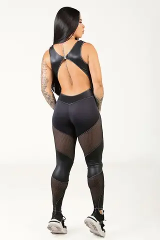 Sexy Body Mesh Jumpsuit